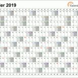 Allerbeste Excel Kalender 2019 Kostenlos