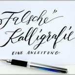 Allerbeste Fake Faux Calligraphy – „falsche“ Kalligraphie Eine