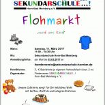Angepasst Flyer Flohmarkt – Sekundarschule Horn Bad Meinberg