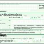 Angepasst formulare Einnahmenüberschussrechnung Anlage EÜr 2014
