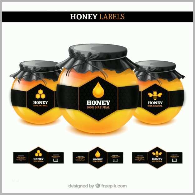 Atemberaubend Honig Etiketten