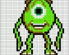 Außergewöhnlich Mike Monsters Inc Perler Bead Pattern