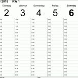 Außergewöhnlich Wochenkalender 2018 Als Excel Vorlagen Zum Ausdrucken