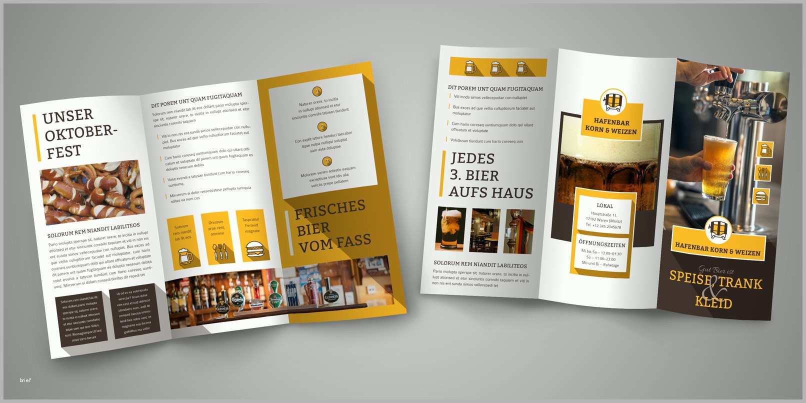 Ausgezeichnet Flyer Und Folder Gestalten – Fertige Design Vorlagen