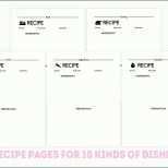 Ausgezeichnet Großen Rezept Vorlage Set 10 Editierbare Rezept Seiten Und