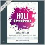 Ausgezeichnet Holi Festival Plakat Mit Farbflecken