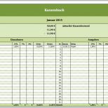Ausgezeichnet Kostenloses Kassenbuch Als Excel Vorlage