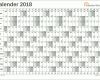 Beeindruckend Excel Kalender 2018 Kostenlos