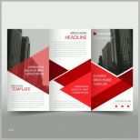 Beeindruckend Red Trifold Prospekt Broschüre Vorlage