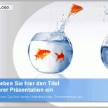 Bemerkenswert Powerpoint Vorlage Goldfische Blau sofort Download