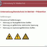 Beste Unterweisung Brandschutz Prävention Vorlage Zum Download