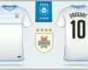 Beste Uruguay Fußball Trikot Oder Fußball Kit Vorlage