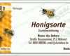 Einzahl 15 Honig Etiketten Vorlagen