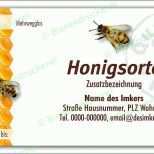 Einzahl 15 Honig Etiketten Vorlagen