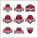 Einzahl Basketball Logo Vorlagen Design
