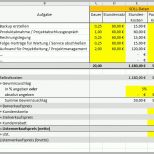 Einzahl Excel Vorlage Projekt Kalkulation Controlling Pierre Tunger