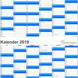 Einzahl Kalender 2019