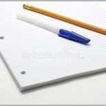 Einzahl Pen and Pencil Lined Paper Stock Image Of