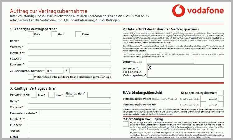Einzahl Vodafone Kündigung Bei todesfall sonderkündigung Möglich