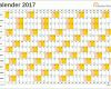 Einzigartig Excel Kalender 2017 Kostenlos