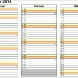 Einzigartig Kalender 2014 In Excel Zum Ausdrucken 16 Vorlagen