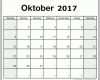 Einzigartig Kalender Oktober 2017 Excel Vorlage – Gehen