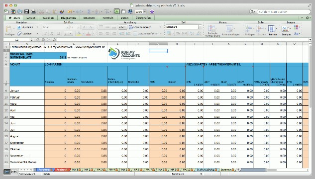 Empfohlen 21 Lohnabrechnung Vorlage Excel