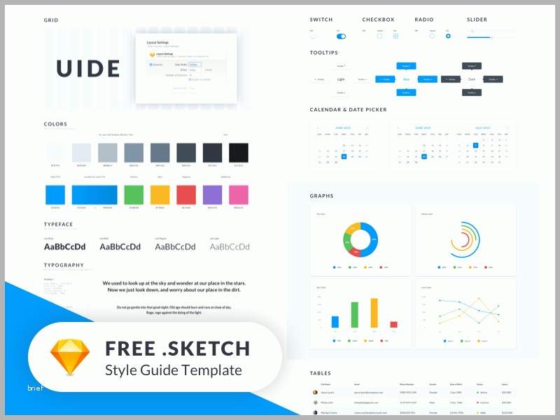 Empfohlen Uide Kit Style Guide Template Freebie ? by Mateusz