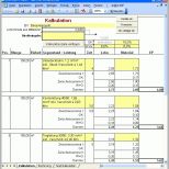 Erschwinglich Excel Vorlagen Handwerk Kalkulation Kostenlos Papacfo