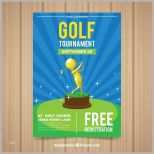 Erschwinglich Golf Poster Vorlage Mit Goldenen Trophäe