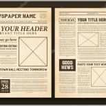 Erschwinglich Zeitung Seiten Vorlage Vintage — Stockvektor © Macrovector