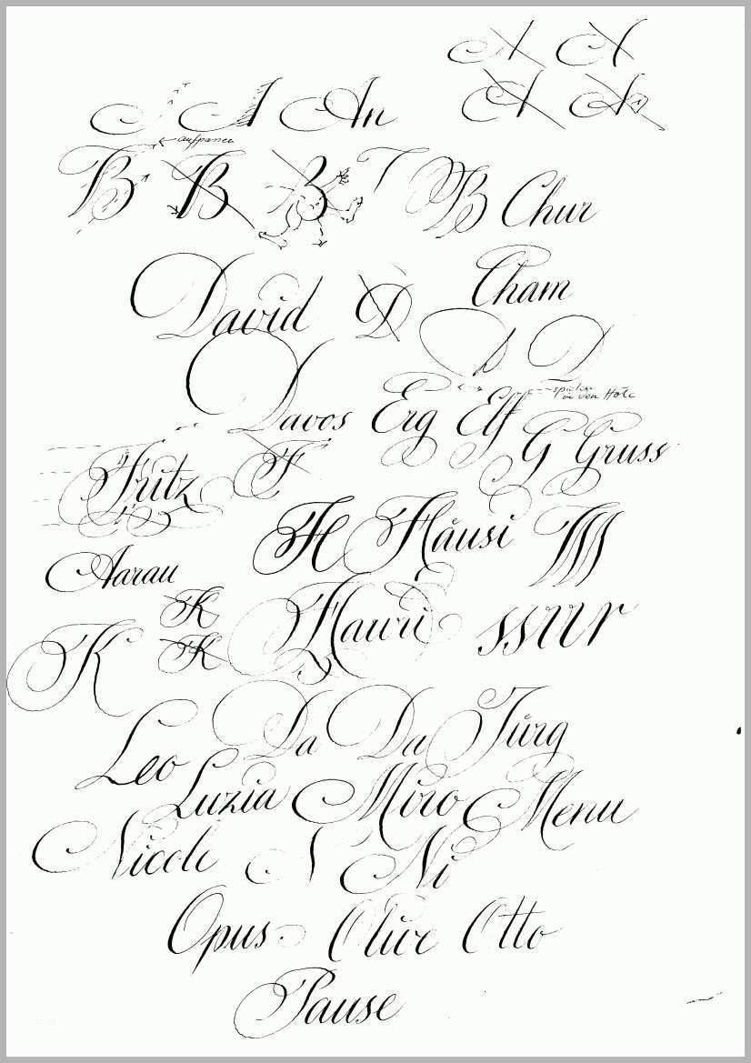 Erstaunlich Kalligraphie Alphabet Schreibschrift Di17
