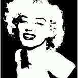 Exklusiv Pop Art Vorlagen Beste Marilyn Monroe Stencil