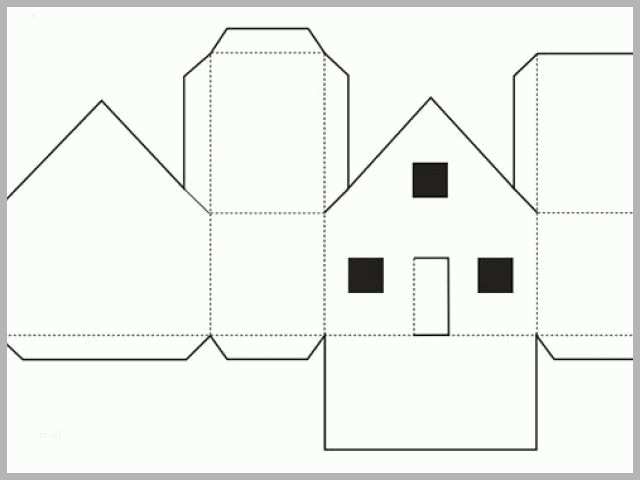 Fabelhaft 3d Print Vorlagen 3d Paper House Template Printable