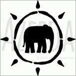 Fantastisch Elefanten Logo Wandschablonen Vorlagen Vws