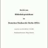 Fantastisch Praktikumsbericht Deutsches Musikarchiv