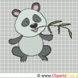 Fantastisch Stickvorlage Panda Stickvorlagen Kostenlos