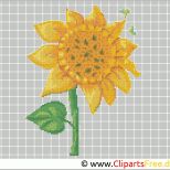 Fantastisch Stickvorlage sonnenblume Stickbilder Vorlagen Zum Ausdrucken