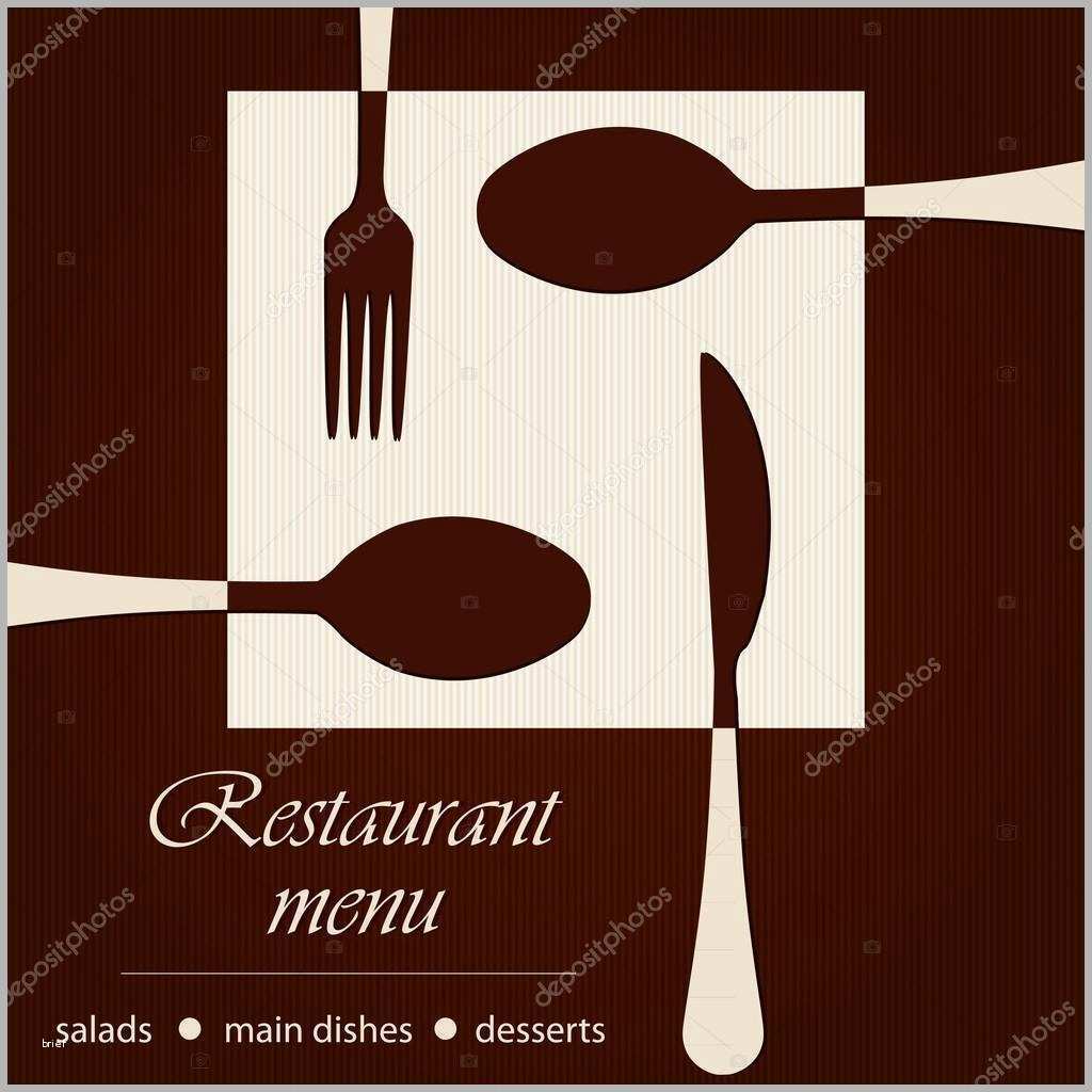 stock illustration template of a restaurant menu