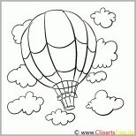 Faszinieren Ausmalvorlage Heißluftballon