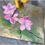 Größte Acrylmalerei Für Anfänger Apfelblüten Acrylic Painting for