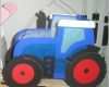 Größte Bastelpackung Laterne Traktor Blau Rot