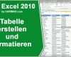 Größte Excel Tabelle Erstellen Und formatieren Tutorial Von