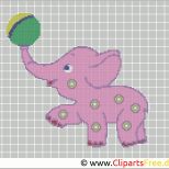 Größte Kreuzstichvorlage Kleiner Elefant Vorlagen Zum Sticken