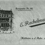 Hervorragend Briefkopf Der Firma Rachelmann Von 1909