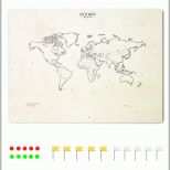 Hervorragend Design Weltkarte Auf Weichem Pappel Holz Siebdruck Mit