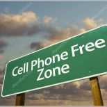 Hervorragend Mobiele Telefoon Vrije Zone Groene Verkeersbord