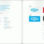 Hervorragend Skype Brand Book Look