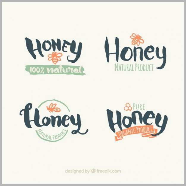 Ideal Honig Logo Vorlagen