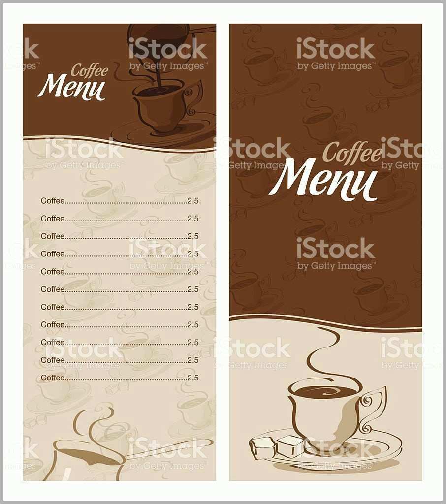 Ideal Kaffee Karten Vorlagen Elegant Kaffeekarte Vorlagen Stock